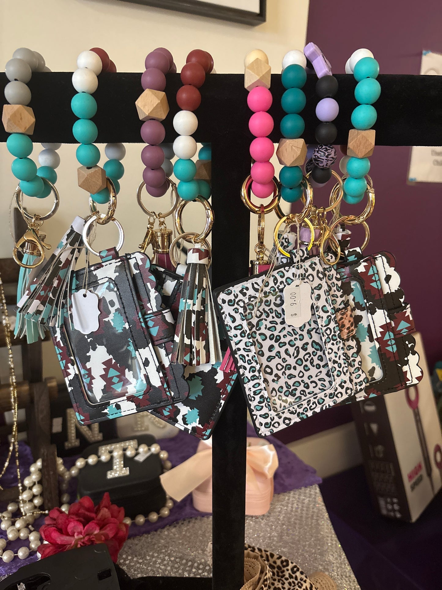 Bead Wristlet Wallet Keychain BWK0900