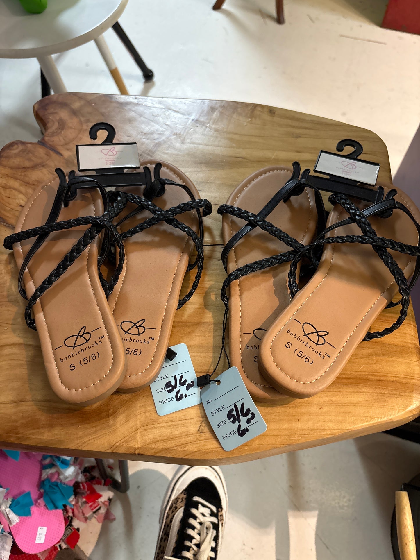 BobbieBrooks Black Sandal BBS0600