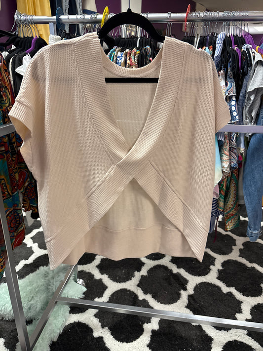 Beige short sleeve ￼BSS02699