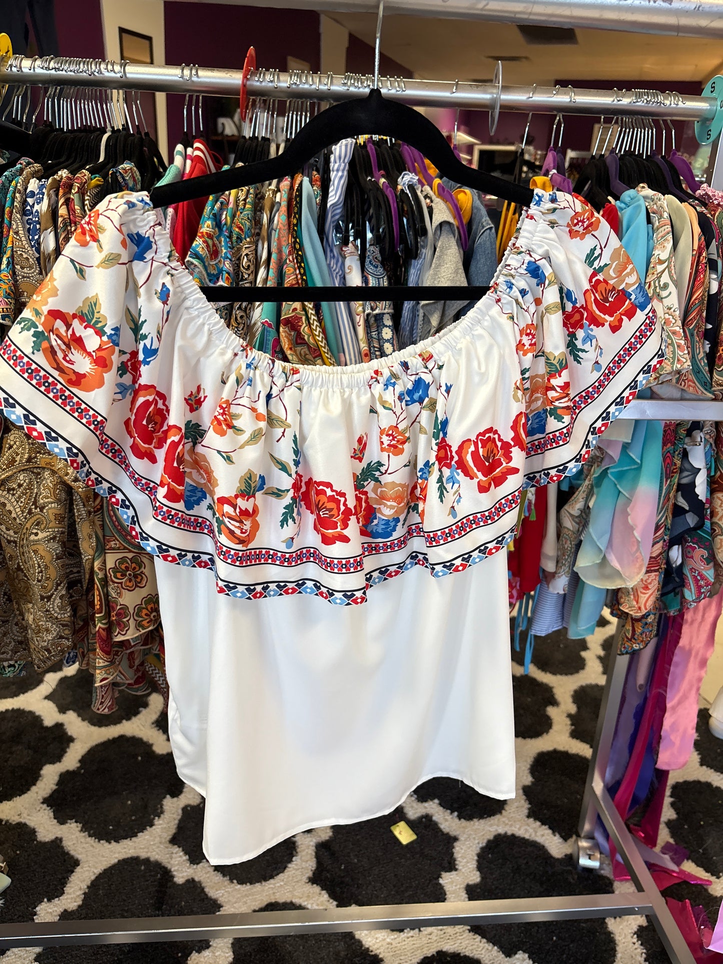 Off Shoulder Floral OSF02600