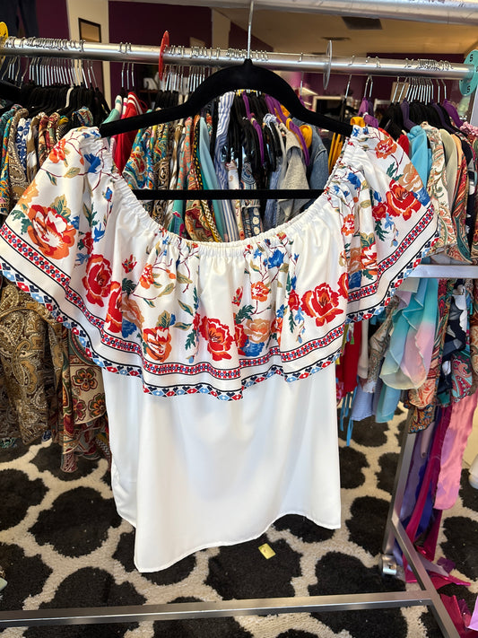 Off Shoulder Floral OSF02600