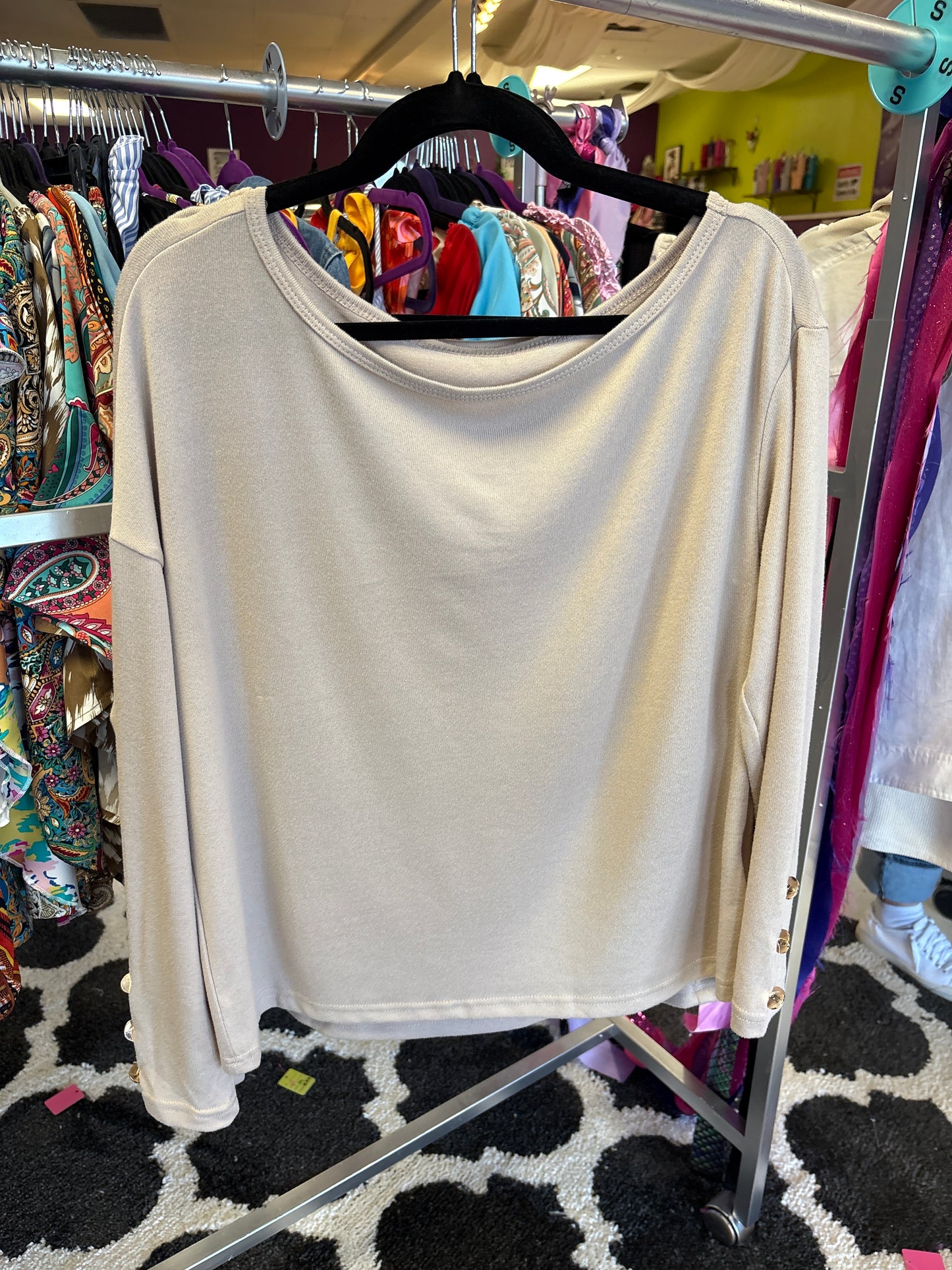 Beige Long Sleeve BLS01900